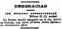 Desgracia. 8-1916